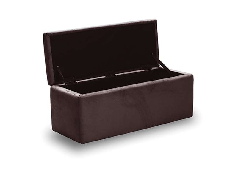 LIDO ΣΚΑΜΠΟ VELVET BROWN ΜΕ ΑΠΟΘ. ΧΩΡΟ 101X41X42εκ.